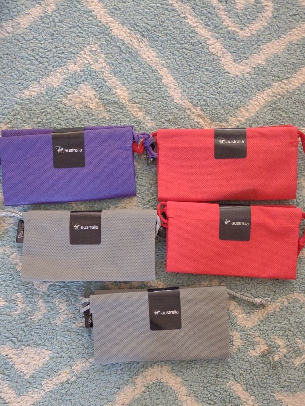 Virgin Australia Travel Amenity Bags - Quantity 5